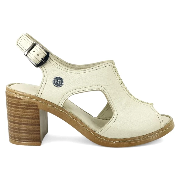 Mammamia 2405 25YS Kadın Günlük Sandalet Kemik - Resim 2