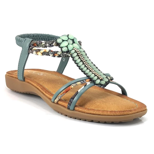 Guja 15038 24YS Kadın Günlük Sandalet Yeşil ürün görseli 1