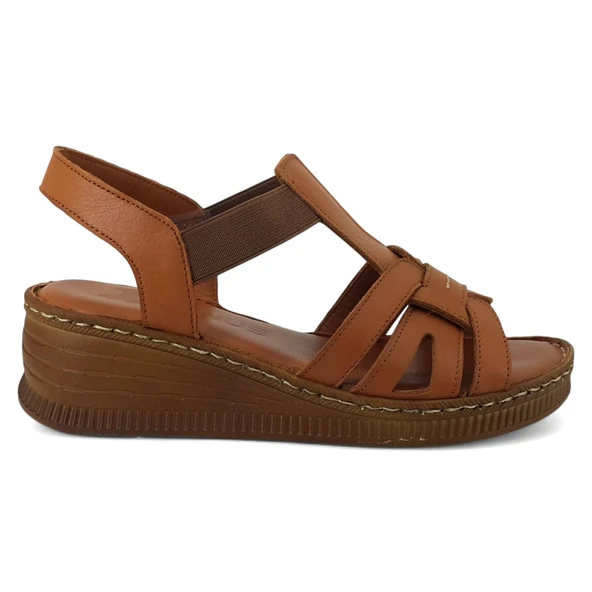 Venüs 24028801 25YS Kadın Günlük Sandalet Taba - Resim 2