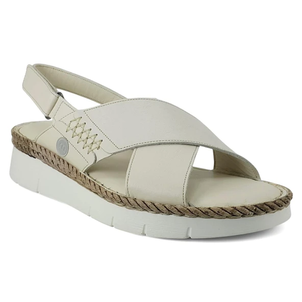 Mammamia 2515 25YS Kadın Günlük Sandalet Krem ürün görseli 1