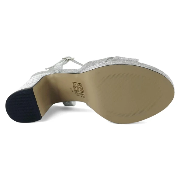 Beety 800 25YA Kadın Abiye Ayakkabı Lame - Resim 4