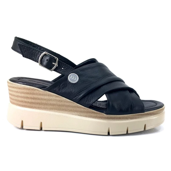 Mammamia 1910 24YS Kadın Günlük Sandalet Siyah - Resim 2