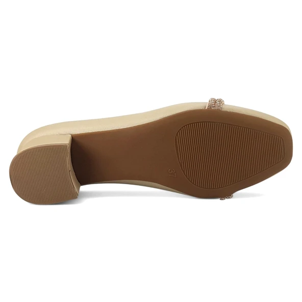 Beety 018 017 25YA Kadın Abiye Ayakkabı Nude - Resim 4