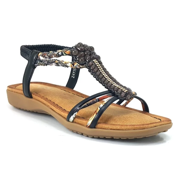 Guja 15038 24YS Kadın Günlük Sandalet Siyah ürün görseli 1