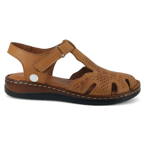 Mammamia 2550 25YS Kadın Günlük Sandalet Taba - Resim 2