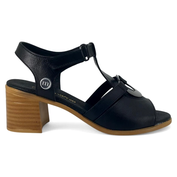 Mammamia 2725 25YS Kadın Günlük Sandalet Siyah - Resim 2