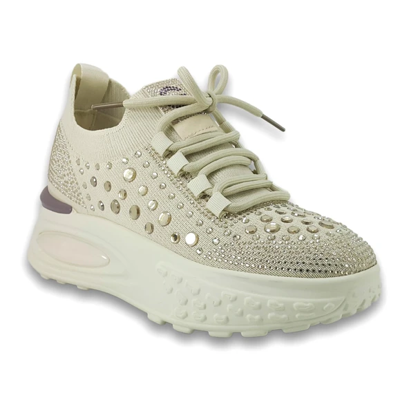 Guja 305 5 25YA Kadın Sneaker Günlük Ayakkabı Bej ürün görseli 1
