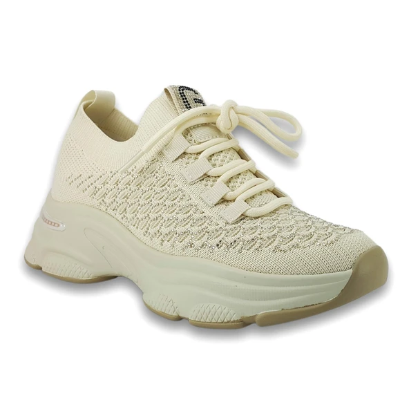 Guja 309 3 25YA Kadın Sneaker Günlük Ayakkabı Bej ürün görseli 1
