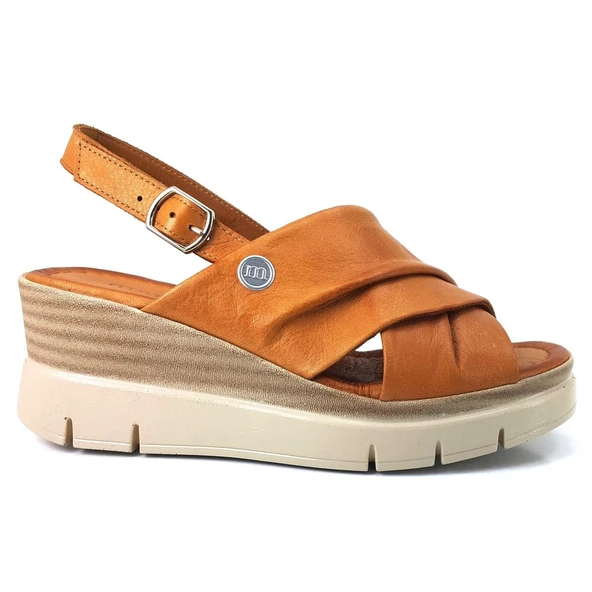 Mammamia 1910 24YS Kadın Günlük Sandalet Taba - Resim 2