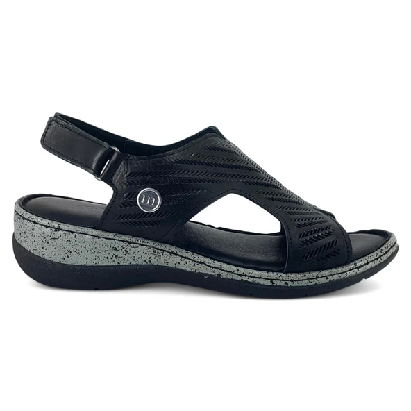 Mammamia 2880 25YS Kadın Günlük Sandalet Siyah - 2