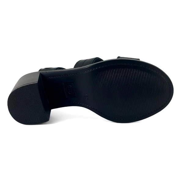 Mammamia 2505 25YS Kadın Günlük Sandalet Siyah - Resim 4