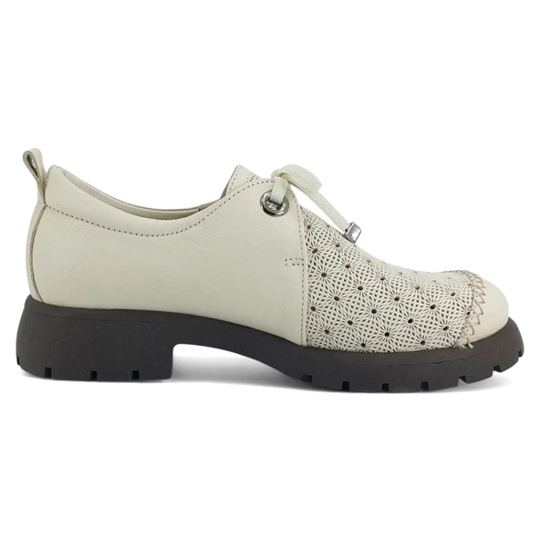 Mammamia 7310 25YA Kadın Günlük Ayakkabı Krem - Resim 3