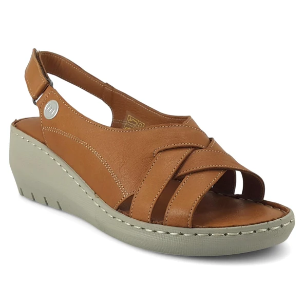 Mammamia 2510 25YS Kadın Günlük Sandalet Taba ürün görseli 1