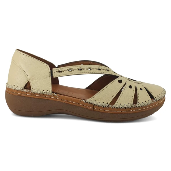 Venüs 25190245 25YS Kadın Günlük Sandalet Bej - Resim 2