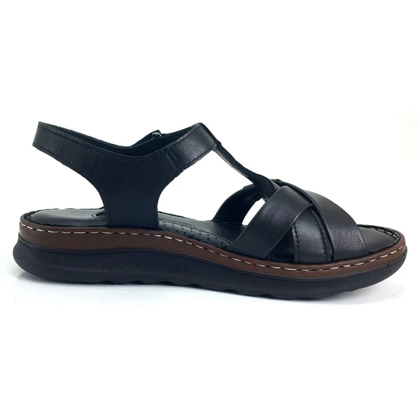 Venüs 24021723 25YS Kadın Günlük Sandalet Siyah - Resim 3