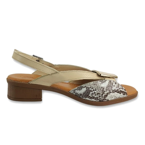 Venüs 24026020 24YS Kadın Günlük Sandalet Bej - Resim 3