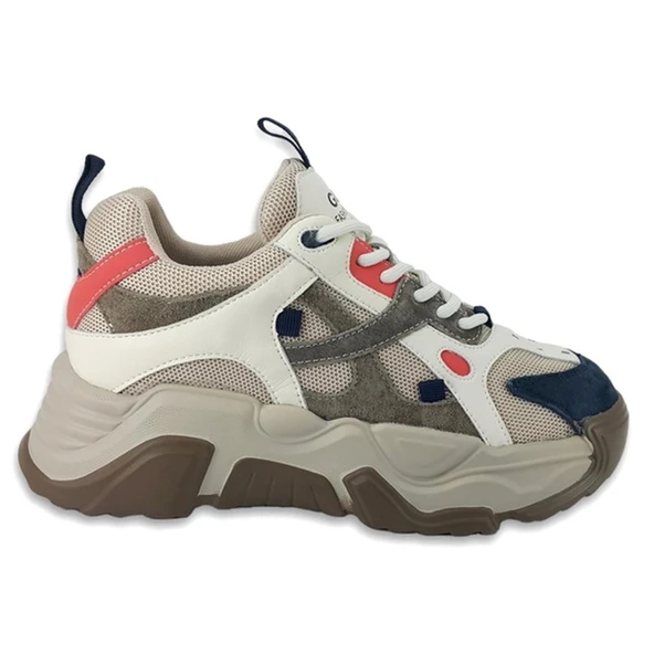 Guja 371 24KA Sneaker Günlük Bayan Ayakkabı Bej - Resim 2
