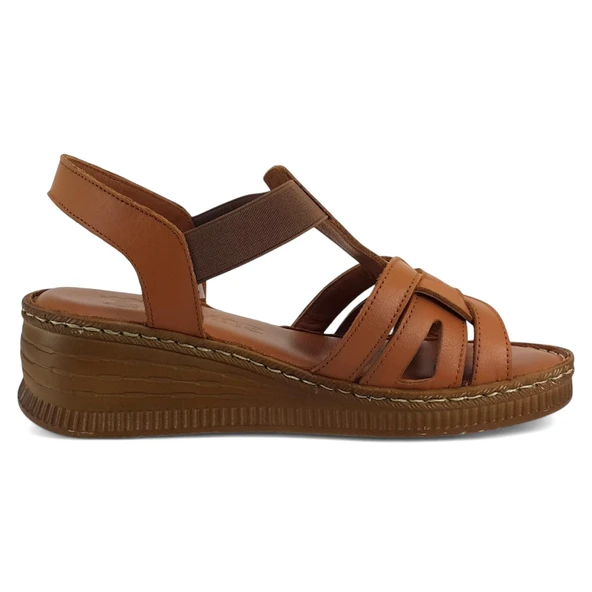 Venüs 24028801 25YS Kadın Günlük Sandalet Taba - Resim 3