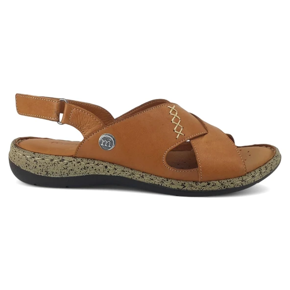 Mammamia 2525 25YS Kadın Günlük Sandalet Taba - Resim 2