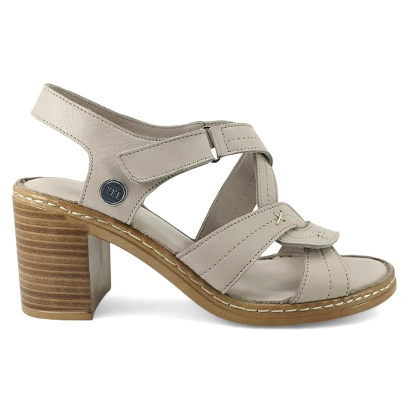 Mammamia 2505 25YS Kadın Günlük Sandalet Açık Gri - Resim 2