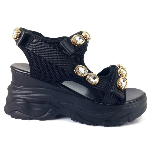 Guja 363 24YS Kadın Günlük Sandalet Siyah - Resim 2