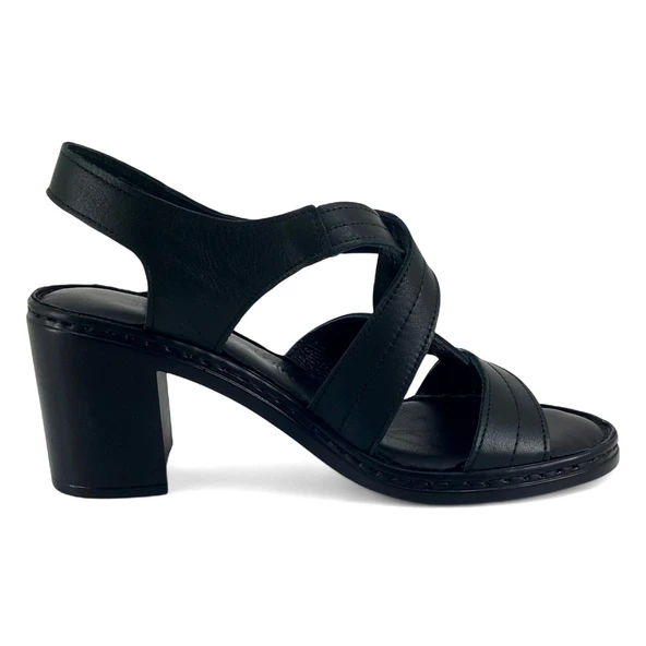 Mammamia 2505 25YS Kadın Günlük Sandalet Siyah - Resim 3