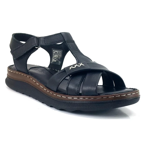 Venüs 24021723 25YS Kadın Günlük Sandalet Siyah ürün görseli 1