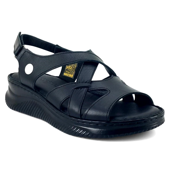 Mammamia 2370 25YS Kadın Günlük Sandalet Siyah ürün görseli 1