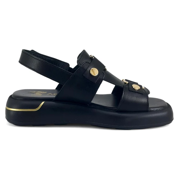 Venüs 25440007 25YS Kadın Günlük Sandalet Siyah - Resim 3