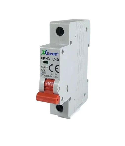 Xkoren Otomatik Sigorta C 40A 3kA ürün görseli