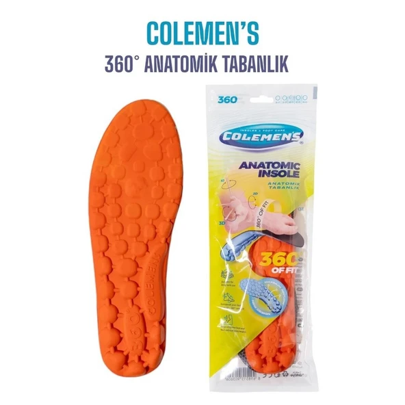 Anatomik Ayakkabı Tabanlığı Masaj Etkili Tabanlık Siyah