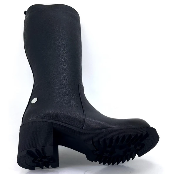 Mammamia 2060 24KÇ Kadın Günlük Çizme Siyah - Resim 4