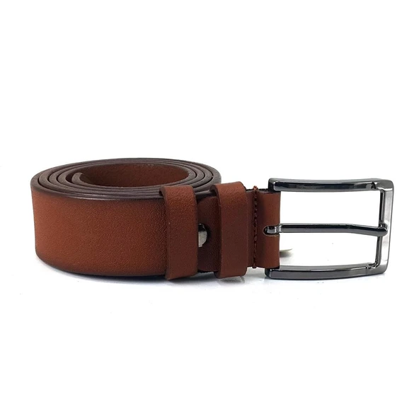 Saraç 1103 24K 3,5 Cm Erkek Kot Kemer Taba - Resim 2