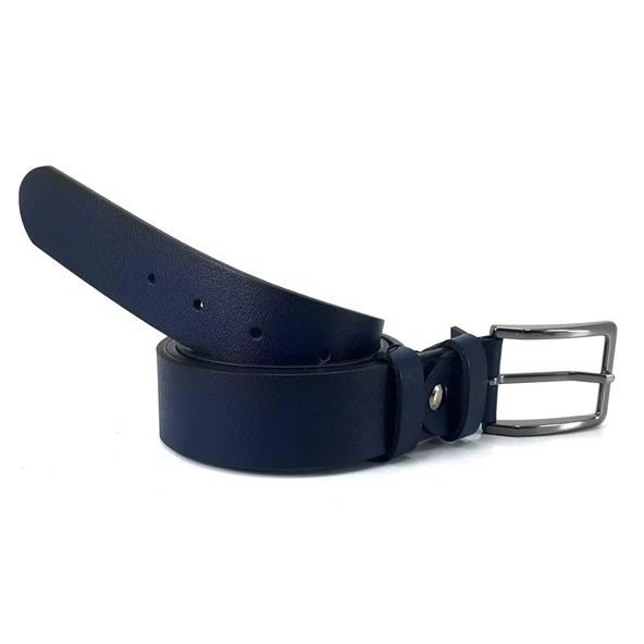 Saraç 1103 24K 3,5 Cm Erkek Kot Kemer Lacivert - Resim 3