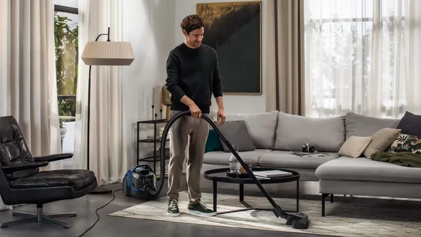 SİEMENS VSX21A320 iQ300 Toz torbasız Süpürge Mavi - 17