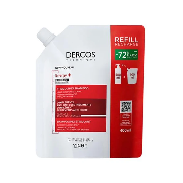 Vichy Dercos Yedek Energising Saç Dökülmesine Karşı Şampuan 400 ml