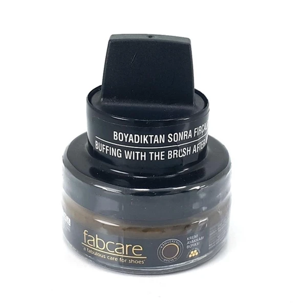 Fabcare Cam Kavanoz Krem Deri Ayakkabı Boyası Kahverengi ürün görseli