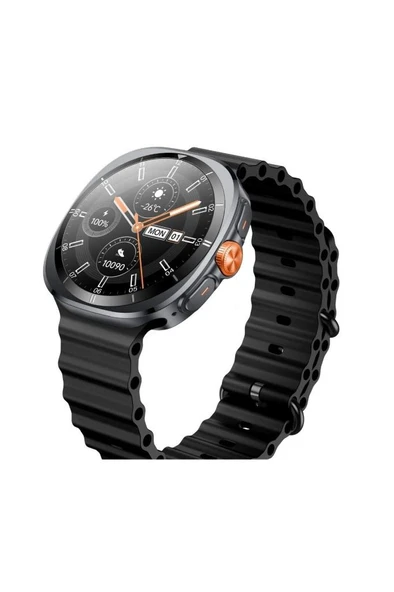 TSW2 1.43 Inç Siyah AMOLED Ekran Bluetooth 5.3 Telefon Görüşme iOS & Android Uyumlu Metal Akıllı Saat - 2