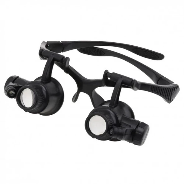Gözlük Modeli 10x 15x 20x 25x Lens,2led Işıklı,büyüteç - 6