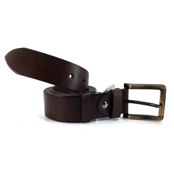 Saraç 1104 24K 4 Cm Erkek Kot Kemer Açık Kahverengi - Resim 3