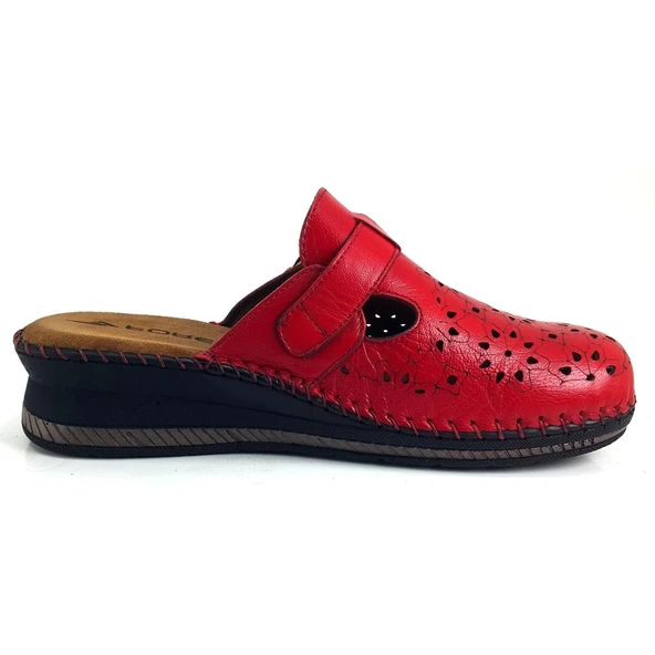 Forelli Cary 25YT Kadın Anatomik Günlük Terlik Kırmızı - Resim 3