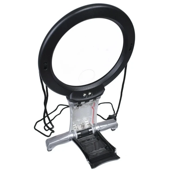 2x 6x Led Eller Serbest,boyun Asılı,dıkış,okuma İçin En Uygun Büyüteç 11b1 - 7