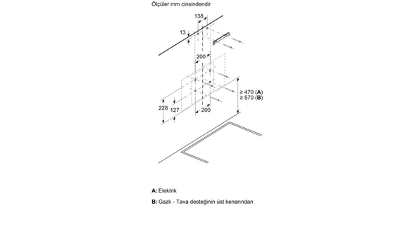 Siemens LC64KPJ60T 60 CM Duvar Tipi Davlumbaz Siyah - Resim 9