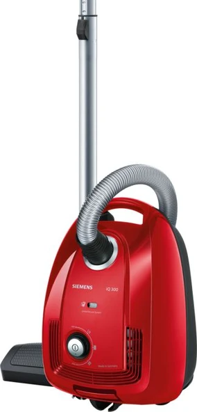 Siemens VSC3A210 iQ300 600 W Toz Torbalı Elektrikli Süpürge Kırmızı