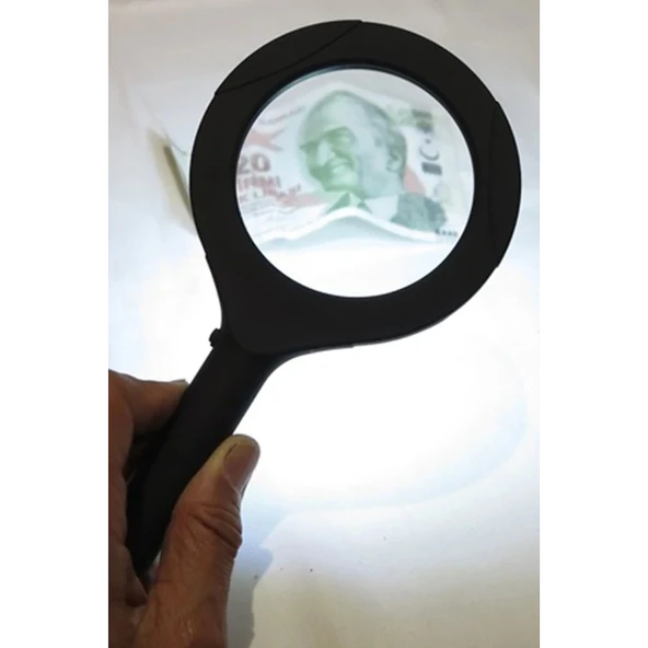 3 Ledli Işıklı El Büyüteci 250 Lümen Beyaz Işık Büyüteç 3x Zoom Tamirci Büyüteç Wt374 - 6