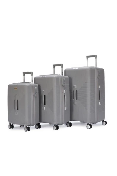 Pierre Cardin Trolley Valiz Gri Büyük Boy 04PC7080-01-GRİ - Resim 6
