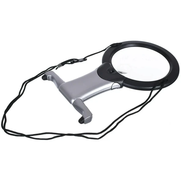 2x 6x Led Eller Serbest,boyun Asılı,dıkış,okuma İçin En Uygun Büyüteç 11b1 - 2