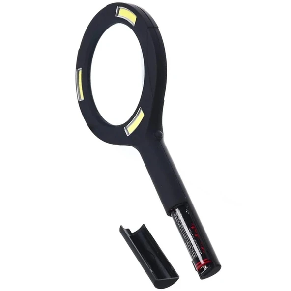 3 Ledli Işıklı El Büyüteci 250 Lümen Beyaz Işık Büyüteç 3x Zoom Tamirci Büyüteç Wt374 - 2