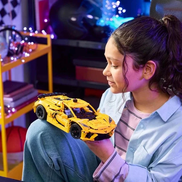 Eğitici Oyuncak  Technic Chevrolet Corvette Stingray - Resim 5