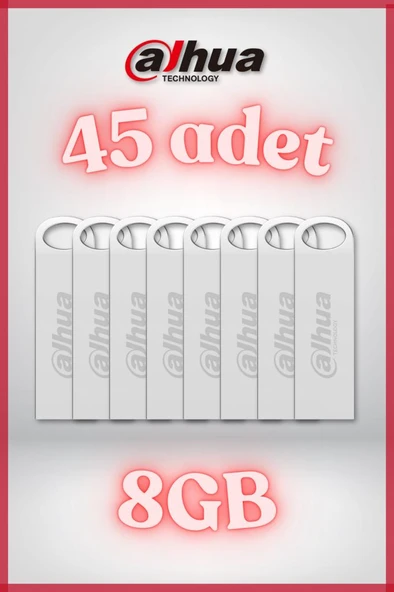 45 Adet 8GB Metal USB Flash Bellek U106